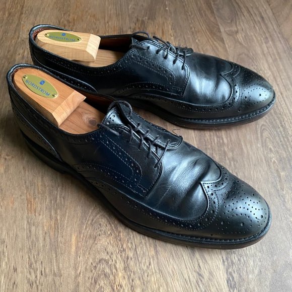 Allen Edmonds | Shoes | Mens Allen Edmonds Dress Shoes Black Wingtip ...